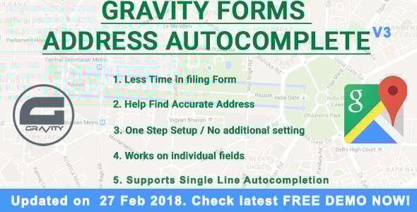 Gravity Forms Address Autocomplete - CodeCanyon Item for Sale