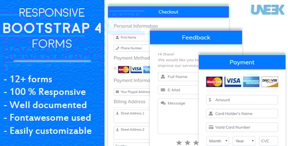 Responsive Bootstrap 4 Forms - CodeCanyon Item for Sale
