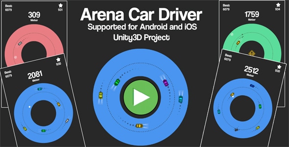 Arena Car Driver Unity3D Source Code + Android iOS Supported + Ready to ...