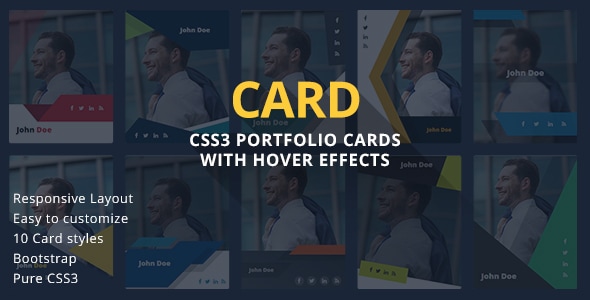 CARD - CSS3 Portfolio Cards with Hover Effects by krsankarkr | CodeCanyon