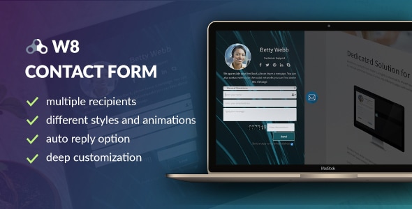 W8 Contact Form - WordPress Contact Form Plugin - CodeCanyon Item for Sale