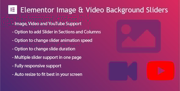 Elementor Background Image & Video Slider - CodeCanyon Item for Sale