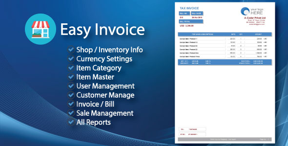 Easy Invoice | Invoice Management System with full project & source ...
