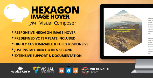 Hexagon Image Hover Addon for WPBakery Page Builder - CodeCanyon Item for Sale