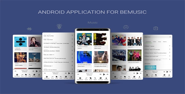 Android Application For BeMusic - CodeCanyon Item for Sale