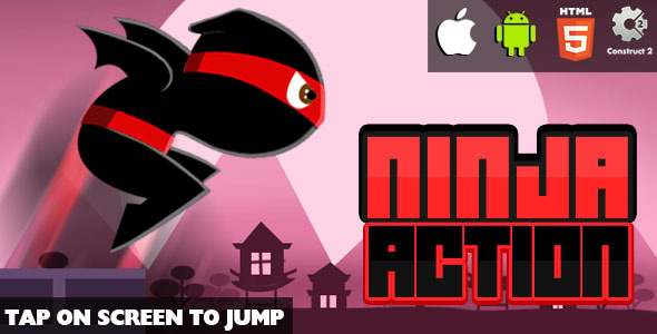 Ninja Action - HTML5 Game (CAPX) - CodeCanyon Item for Sale