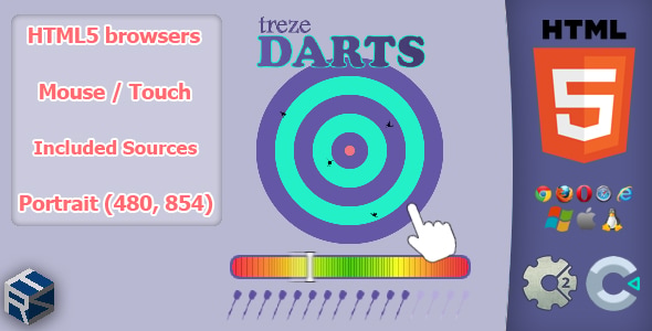trezeDarts - HTML5 Skill Game - CodeCanyon Item for Sale