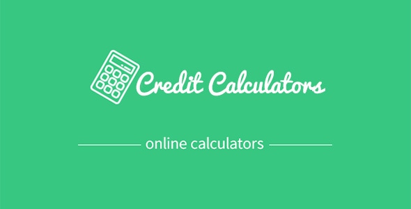 Credit calculators - CodeCanyon Item for Sale