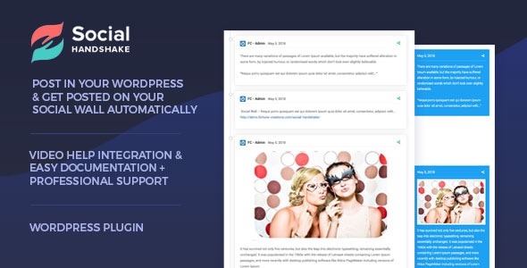 Social Handshake - WordPress plugin for Social Wall Display - CodeCanyon Item for Sale