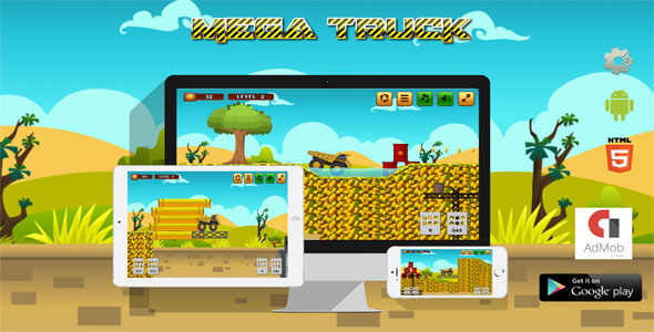 Mega Truck - HTML5 Javascript game(Construct2 | Construct 3 both version included) - CodeCanyon Item for Sale