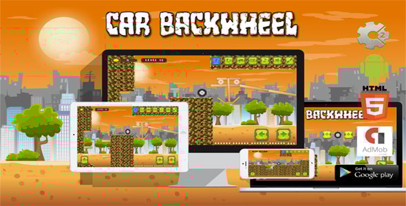 Car BackWheel - HTML5 Javascript game(Construct2 | Construct 3 both version included) - CodeCanyon Item for Sale