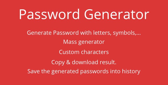 Password Generator - CodeCanyon Item for Sale