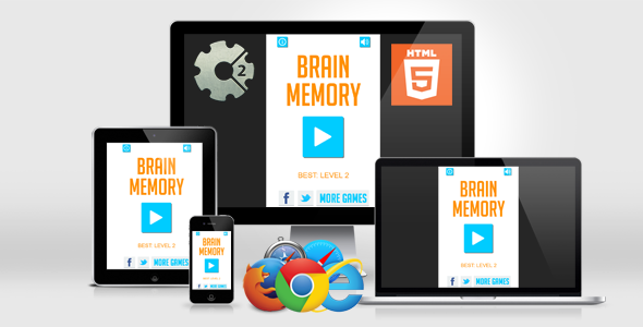 Brain Games - Pattern Memory HTML5 Game - CodeCanyon Item for Sale