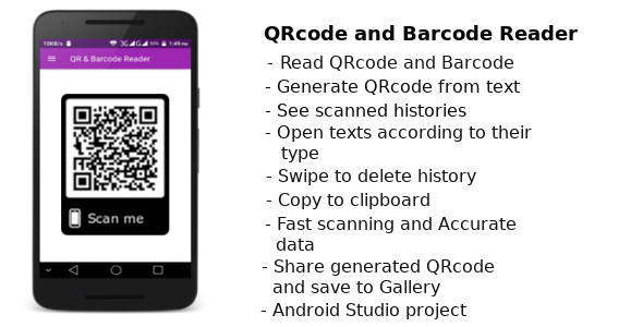 Barcode and QRcode Reader - Create easy QRcode - CodeCanyon Item for Sale