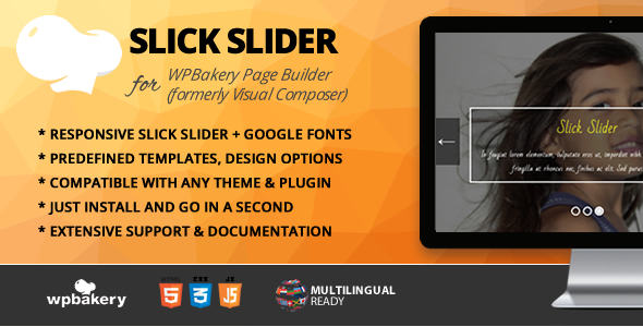 Slick Slider Addon for WPBakery Page Builder - CodeCanyon Item for Sale