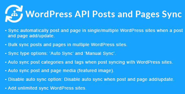 WordPress API Posts and Pages Sync with Multiple WordPress Sites - CodeCanyon Item for Sale