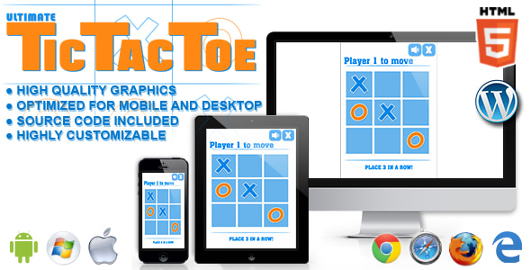 Ultimate Tic Tac Toe - HTML5 Game - CodeCanyon Item for Sale