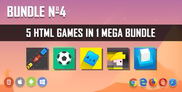 5 HTML5 Games + Mobile Version!!! BUNDLE №4 (Construct 2 / CAPX) - CodeCanyon Item for Sale
