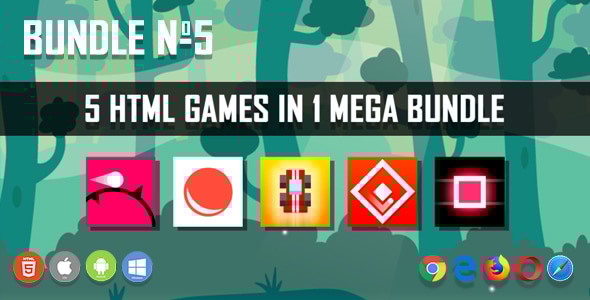 5 HTML5 Games + Mobile Version!!! BUNDLE №5 (Construct 2 / CAPX) - CodeCanyon Item for Sale