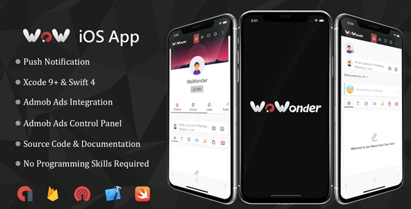 Wowonder iOS Application - CodeCanyon Item for Sale