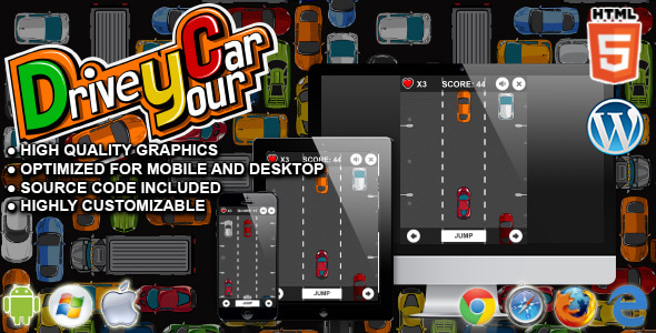 Drive your Car - HTML5 Game - CodeCanyon Item for Sale