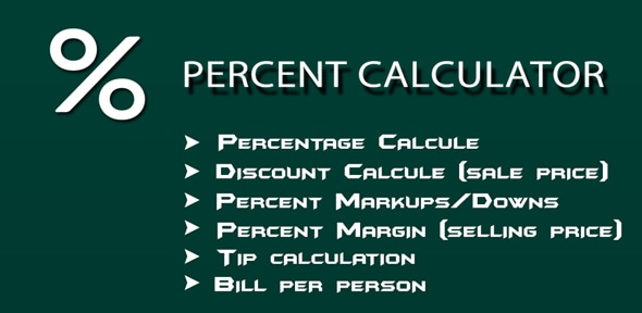 Percent Calculator - CodeCanyon Item for Sale