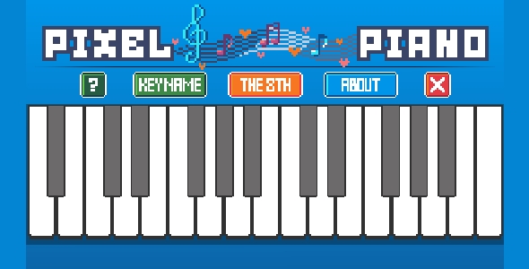 Pixel Piano - CodeCanyon Item for Sale