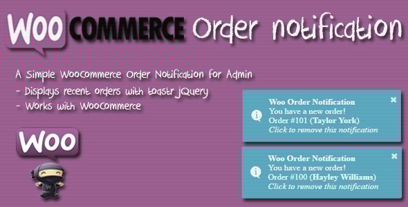 Woo Order Notification (WordPress Plugin) - CodeCanyon Item for Sale