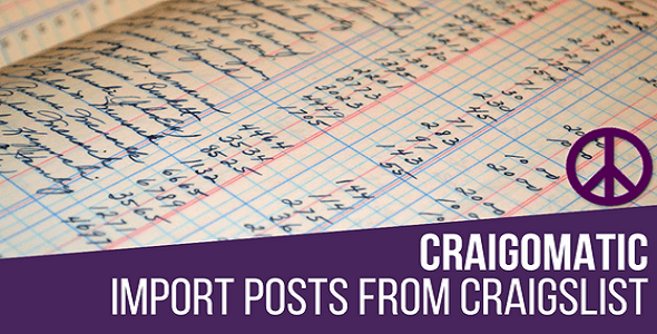 Craigomatic - Craigslist Automatic Post Generator Plugin for WordPress - CodeCanyon Item for Sale