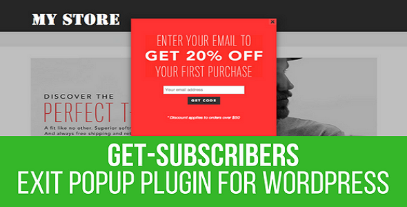 Get Subscribers - Exit Popup for WordPress - CodeCanyon Item for Sale