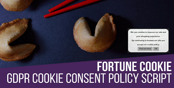 Fortune Cookie Consent Policy Javascript Script - CodeCanyon Item for Sale