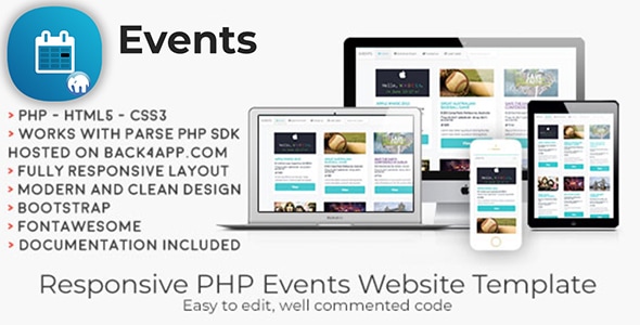 Events | PHP Event Sharing Web Template - CodeCanyon Item for Sale