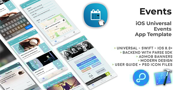 Events | iOS Universal Events App Template (Swift) - CodeCanyon Item for Sale
