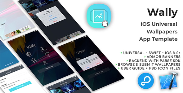 Wally | iOS Universal Wallpapers App Template (Swift) - CodeCanyon Item for Sale