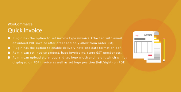 Wordpress WooCommerce Quick Invoice PDF - CodeCanyon Item for Sale