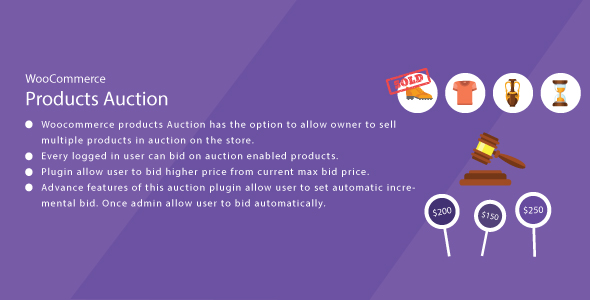 WordPress WooCommerce Auction Plugin - CodeCanyon Item for Sale
