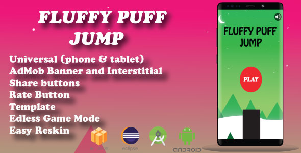 fluffy jump ( BuildBox Project + Admob + Bbdoc ) - CodeCanyon Item for Sale