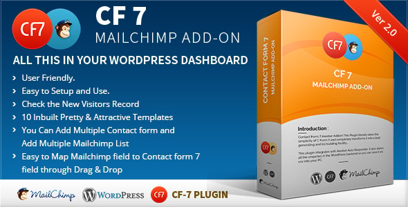 CF7 7 Mailchimp Add-on - CodeCanyon Item for Sale