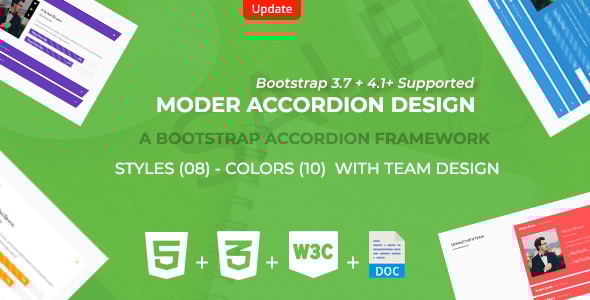 Bootstrap Responsive Accordion Framework - CodeCanyon Item for Sale