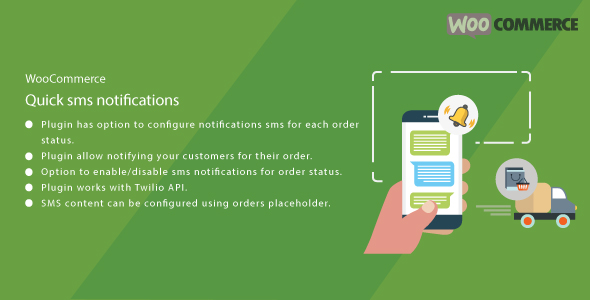 WordPress WooCommerce Quick SMS Notification - CodeCanyon Item for Sale