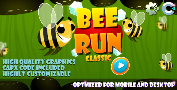 Bee Run - C2/C3/HTML5 Game - CodeCanyon Item for Sale