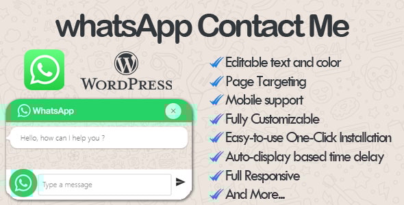 WhatsApp Contact Me - WhatsApp Chat wordpress Plugin - CodeCanyon Item for Sale