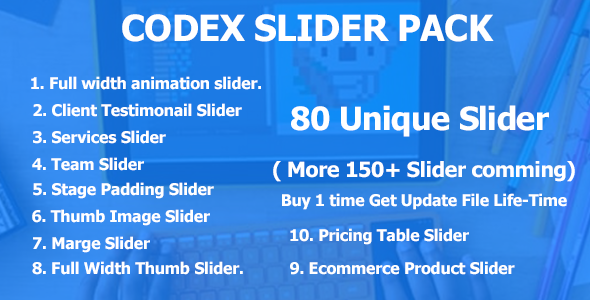 Codex Slider Pack - CodeCanyon Item for Sale