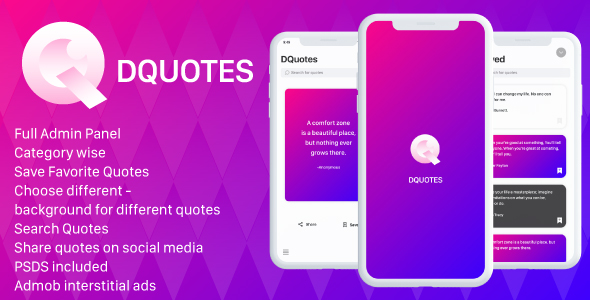 Quotes iOS App with Admin Panel - CodeCanyon Item for Sale