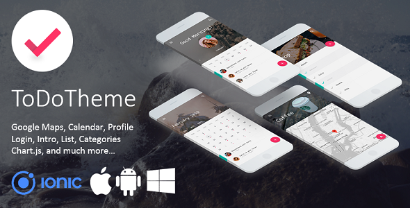 ToDo Theme - Elegant Multipurpose Ionic 3 Template - CodeCanyon Item for Sale