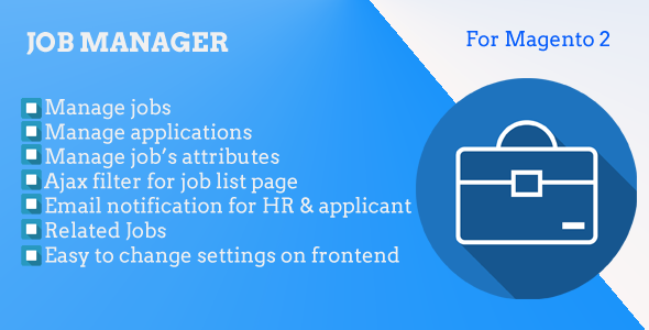 Magento 2 Job Manager - CodeCanyon Item for Sale