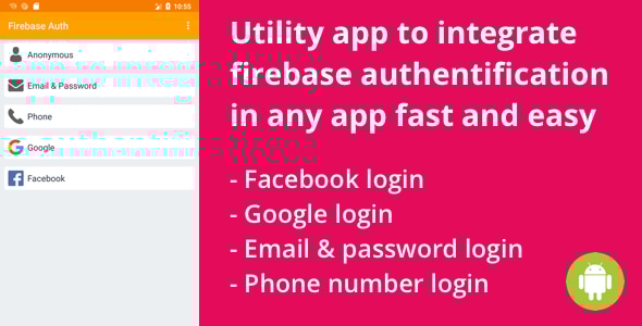 Firebase - Login and Register with Email, Facebook and Google Android - CodeCanyon Item for Sale
