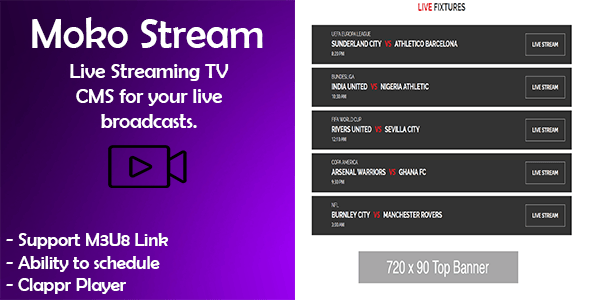 Moko Live Channel and Stream CMS Script - CodeCanyon Item for Sale