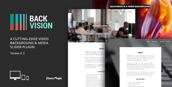 BackVision - jQuery Video Background & Slider Plugin - CodeCanyon Item for Sale