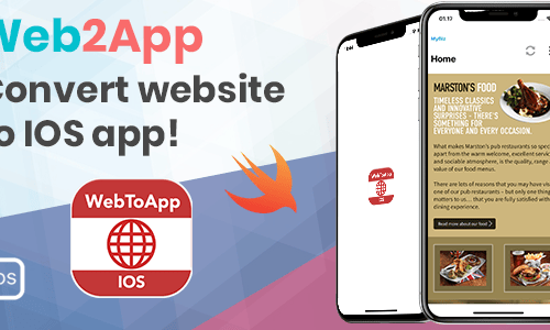 WebMobile - Web2App IOS mobile app written in Swift 4 Xcode by agordn